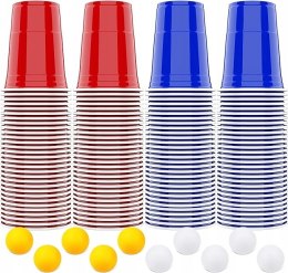 KUBKI BEER PONG 100 sztuk kubków i 10 piłeczek