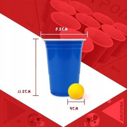 KUBKI BEER PONG 100 sztuk kubków i 10 piłeczek