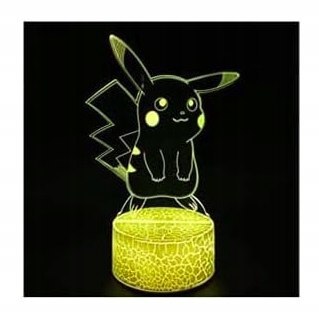 Lampka nocna 3D LAMP wielokolorowa PIKACHU pokemon