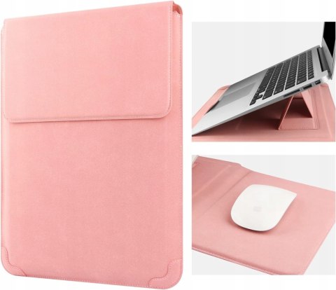 Pokrowiec na laptopa 3 w 1 HoYiXi MacBook 13 - 13,3" różowy