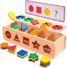 Zabawka edukacyjna Wooden Sorting Box - 12m+ MONTESSORI