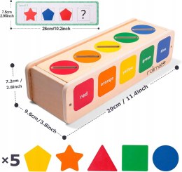 Zabawka edukacyjna Wooden Sorting Box - 12m+ MONTESSORI